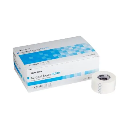 McKesson - 16-47110 - Medical Tape White 1 Inch X 10 Yard Silk Like Cloth NonSterile