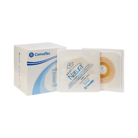 Convatec - Sur-Fit Natura Durahesive - 404594 - Sur Fit Natura Durahesive Ostomy Barrier Sur Fit Natura Durahesive Moldable  Extended Wear Acrylic Tape 57 mm Flange Universal System Hydrocolloid 1 1/4 to 1 3/4 Inch Opening 4 1/2 X 4 1/2 Inch