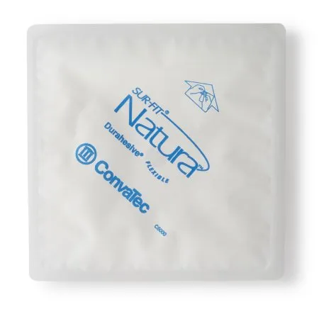 Convatec - Sur-Fit Natura - 413162 - Sur Fit Natura Ostomy Barrier Sur Fit Natura Trim to Fit  Extended Wear Durahesive Tape 57 mm Flange Sur Fit Natura System Hydrocolloid 1 3/8 to 1 3/4 Inch Opening 5 X 5 Inch