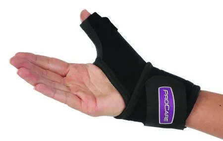 DJO - Universal Thumb-O-Prene - 79-82700 - Thumb Support Universal Thumb-O-Prene One Size Fits Most Hook and Loop Closure Left or Right Hand Black