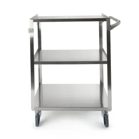 McKesson - 81-63500 - Utility Cart McKesson Stainless Steel 32.63 Inch Stainless Steel 15-1/2 X 24 Inch