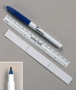 Cardinal Health - 250PRL - Traditional Skin Marker with Ruler- Labels 4cm Barrel Ruler Taper Tip Sterile 50-bx