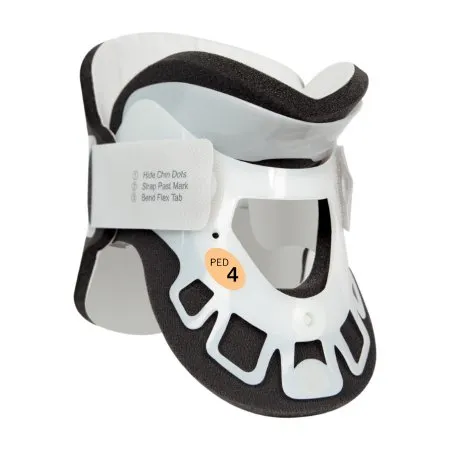 DJO - ProCare Transitional 172 - 79-83277 - Rigid Cervical Collar Procare Transitional 172 Preformed Pediatric (2 To 5 Years) Size Ped-4, Child Short Two-piece / Trachea Opening 2-1/2 Inch Height 12 To 14-1/2 Inch Neck Circumference