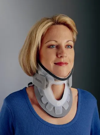 DJO - ProCare Transitional 172 - 79-83287 - Rigid Cervical Collar Procare Transitional 172 Preformed Adult Tall Two-piece / Trachea Opening 3-3/4 Inch Height 13 To 22 Inch Neck Circumference