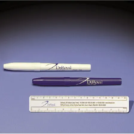 Deroyal - 26-005NS - Surgical Skin Marker Gentian Violet Standard Tip Rule Cap NonSterile