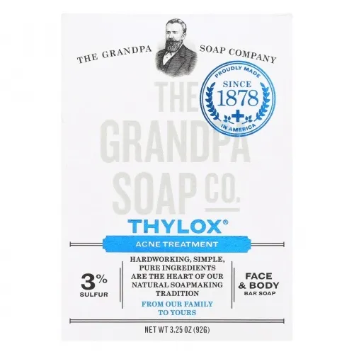 Grandpa's - 482091 - Thylox Acne Treatment Bar Soap with Sulfur - 3.25 oz