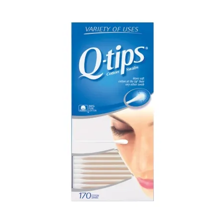 Unilever - Q-Tip - 00521507000 - Swabstick Q-Tip Cotton Tip Cotton Shaft 3 Inch NonSterile 170 per Pack