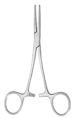 McKesson - McKesson Argent - 43-1-426 - Hemostatic Forceps McKesson Argent Halsted-Mosquito 5 Inch Length Surgical Grade Stainless Steel NonSterile Ratchet Lock Finger Ring Handle Straight