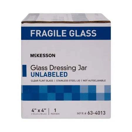McKesson - 63-4013 - Sundry Jar 4 X 4 Inch Glass Clear