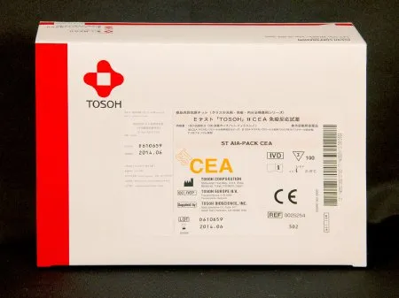 Tosoh Bioscience - ST AIA-Pack - 025254 - Reagent ST AIA-Pack Tumor Marker Assay Carcinoembryonic Antigen For AIA Automated Immunoassay Systems 100 Tests 20 Cups X 5 Trays