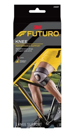 3M - From: 45696ENR To: 45697ENR - Futuro Sport Moisture Control Knee Brace Futuro Sport Moisture Control Large Pull On / Hook and Loop Strap Closure 17 to 19 Inch Knee Circumference Left or Right Knee