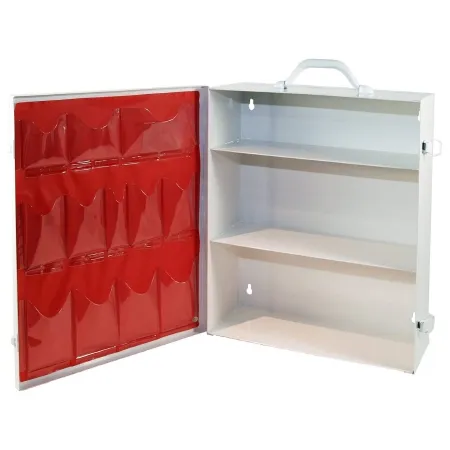 Medique Products - 712MTM - First Aid Cabinet Mobile Stainless Steel 3 Shelves