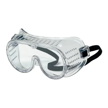 Mcr Safety / Crews - 2220 - Safety Goggles Perforated Frame Anti-Scratch Coating Clear Tint Polycarbonate Lens Clear Frame Elastic Strap One Size Fits Most