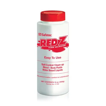 Safetec of America - Red Z - 41103 - Spill Control Solidifier Red Z Shaker Top Bottle 15 oz.