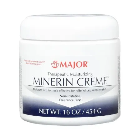 Major Pharmaceuticals - Minerin - 00904775127 - Hand and Body Moisturizer Minerin 16 oz. Jar Unscented Cream