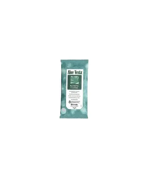 Aloe Vesta - Convatec - 325521C - Bathing Cloth, 24 Pkgs of 8 Per Case