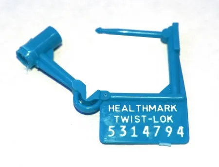 Healthmark Industries - Twist-Loks - 5224 LB - Tamper Evident Seal Twist-loks Numbered Blue Plastic 1 Inch
