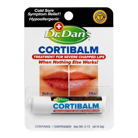 Dr. Dan's - Dr. Dan's CortiBalm - 67516010701 - Lip Balm Dr. Dan's CortiBalm 0.14 oz. Tube
