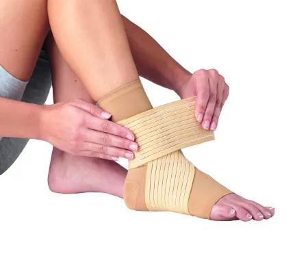 DJO - PROCARE Double Strap - 79-81365 - Ankle Support PROCARE Double Strap Medium Pull-On / Hook and Loop Closure Foot