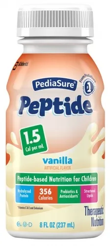 Abbott - 56655 - PediaSure Peptide 1.5, Vanilla, RTF, Institutional