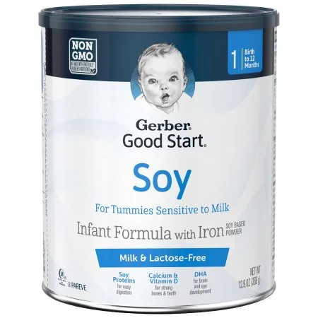 Nestle Healthcare Nutrition - 5000035312 Nestle - Gerber Good Start Gentle SoyInfant Formula Gerber Good Start Gentle Soy 12.9 oz. Can Powder Soy Lactose Intolerance