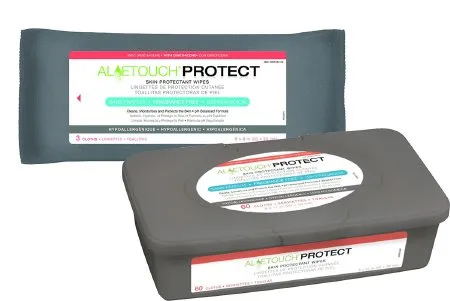 Medline - Aloetouch PROTECT - MSC095228 - Incontinence Care Wipe Aloetouch Protect Soft Pack Unscented 8 Count