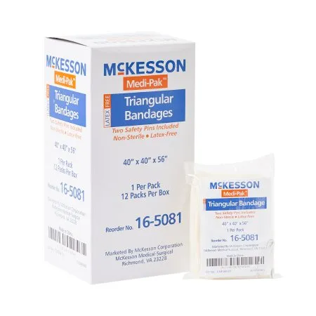 McKesson - 16-5081 - Triangular Bandage / Arm Sling McKesson Safety Pin