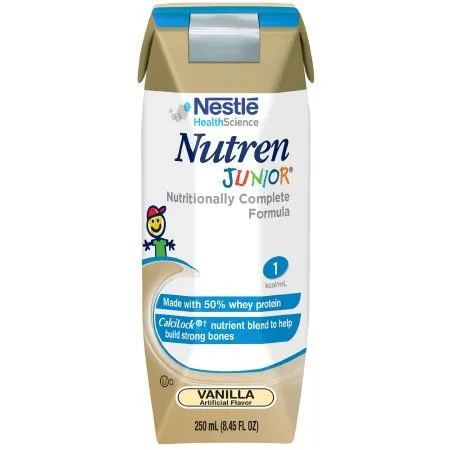 Nestle Healthcare Nutrition - 9871616062 - Nutren Junior Complete Liquid Nutrition Vanilla Flavor 250ml Carton (Tetra Pak), 250 Calories, Lactose-Free, Gluten-Free