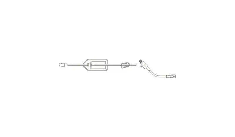 B. Braun - FilterFlow - 354221 - IV Extension Set Filterflow Needle-Free Port Small Bore 16 Inch Tubing 0.2 micron filter Sterile
