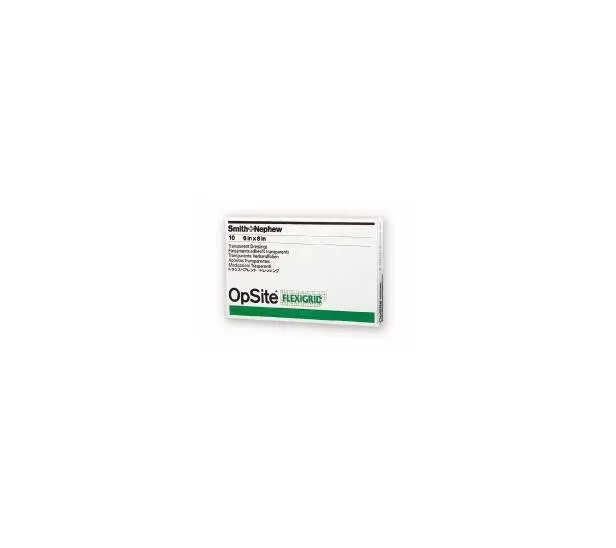 Smith & Nephew - OpSite Flexigrid - From: 66024631 To: 66024632 -  Transparent Film Dressing  6 X 8 Inch 2 Tab Delivery Rectangle Sterile