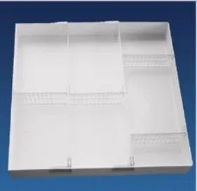 Waterloo Industries - WMT-5 - Divider Tray System 2.3 X 15-1/4 X 15-1/4 Inch White Plastic