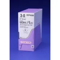 Ethicon Suture - VCP663H - ETHICON VICRYL PLUS COATED ANTIBACTERIAL SUTURE STRAIGHT CUTTING NEEDLE SIZE 30 27" 3DZ/BX
