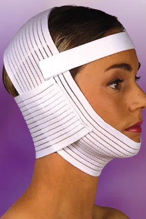 Summit Medical - V-210 - Facial Support Wrap One Size Fits Most Spandex Champagne / White