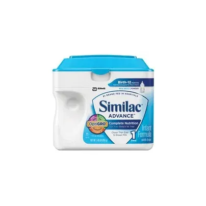 Abbott Nutrition - 5595776 - Similac Advance 20 infant formula with iron, powder, 12.4 ounce (352 gram) can. 6/case 1600 total calories per can.