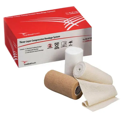 Cardinal Health - Cahmlcb3c - Cardinal Health Three-Layer Compression Bandage System Self-Adherent Cohesive Bandage (In Kit)