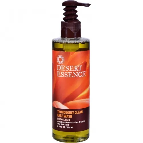 Desert Essence - 561431 - Thoroughly Clean Face Wash with Eco Harvest Tea Tree Oil And Sea Kelp - 8.5 fl oz