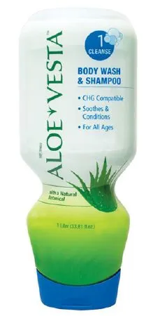 Convatec - Aloe Vesta - 324612 - Shampoo and Body Wash Aloe Vesta 1 000 mL Dispenser Refill Bottle Floral Scent