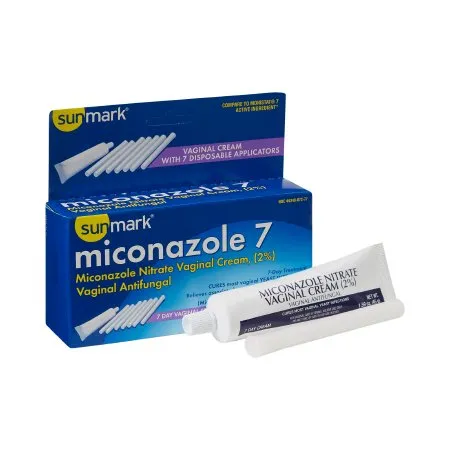 McKesson - sunmark - 49348087277 - Vaginal Antifungal sunmark 2% Strength / 100 mg Cream 1.59 oz. Tube