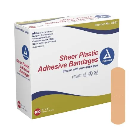 Dynarex - 3601 - Sheer Adhesive Bandage