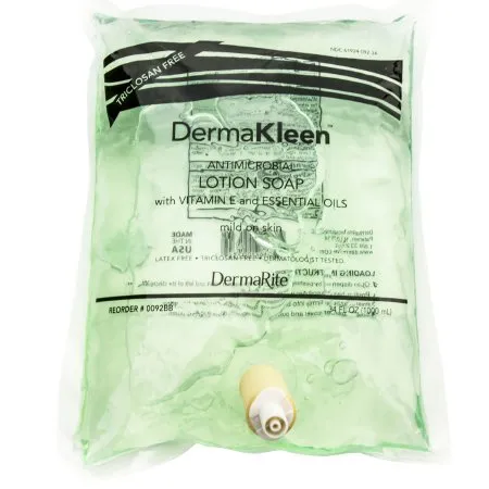 DermaRite  - DermaVera - 0014BB - Industries  Shampoo and Body Wash  1 000 mL Dispenser Refill Bag Scented