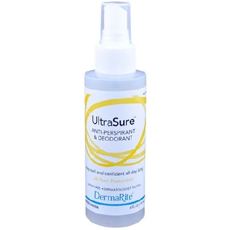 DermaRite  - Ultrasure - 00266 - Industries  Antiperspirant / Deodorant UltraSure Pump Spray 4 oz. Scented