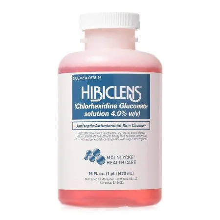 Molnlycke - Hibiclens - 00234057516 - Antiseptic / Antimicrobial Skin Cleanser Hibiclens 16 Oz. Bottle 4% Strength Chg (chlorhexidine Gluconate) Nonsterile