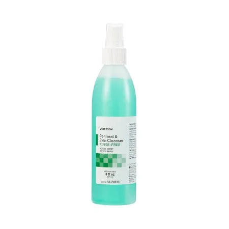 McKesson - 53-28133 - Rinse Free Perineal Wash Liquid 8 oz. Pump Bottle Herbal Scent