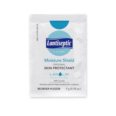 DermaRite  - Lantiseptic Moisture Shield - LS0304 - Industries  Skin Protectant  5 Gram Individual Packet Lanolin Scent Ointment