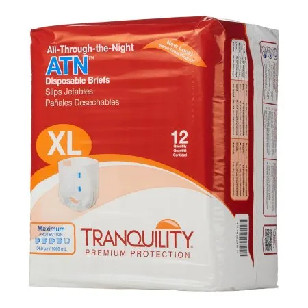 Principle Business Enterprises - Tranquility ATN - 2187 - Unisex Adult Incontinence Brief Tranquility ATN X-Large Disposable Heavy Absorbency