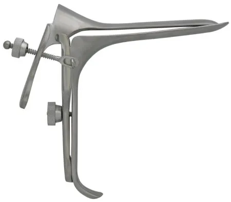 BR Surgical - BR70-12602 - Vaginal Speculum Br Surgical Pederson Nonsterile Surgical Grade German Stainless Steel Large 40 Mm Yoke Opening Reusable Without Light Source Capability