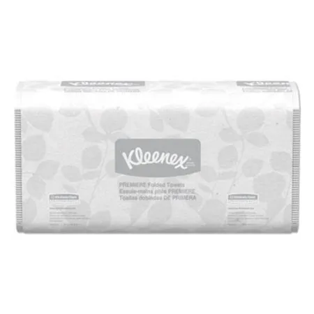 Kleenex - KCC-13254 - Premiere Folded Towels, 1-ply, 9.4 X 12,4, White, 120/pack, 25 Packs/carton