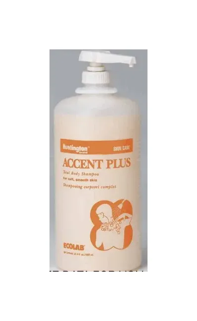 Ecolab Professional - Accent Plus - 6067132 - Ecolab  Shampoo and Body Wash  1 000 mL Pump Bottle Fresh Scent