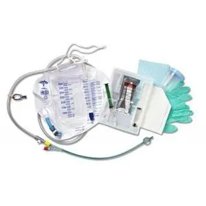 Medline - DYND11519 - 100% Silicone Closed System Foley Catheter Tray 16 Fr 10 cc