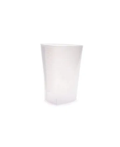 Medline Industries - DYND80417 - Intake/Outtake Triangular Container, 32 oz., Graduated, Translucent, Flexible, Flexible, Etched Graduations.